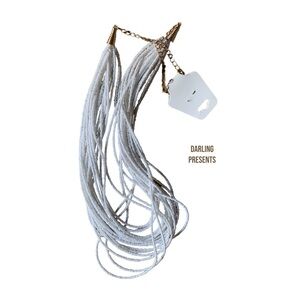 IMAN Global Chic Beaded Strands Necklace Women Color White